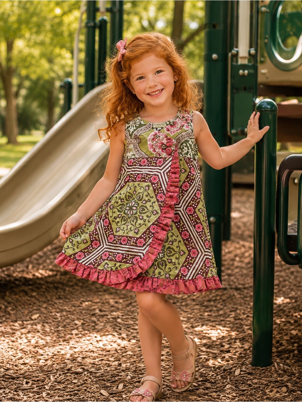 5T - #096 - WILLY DILLY - floral dress